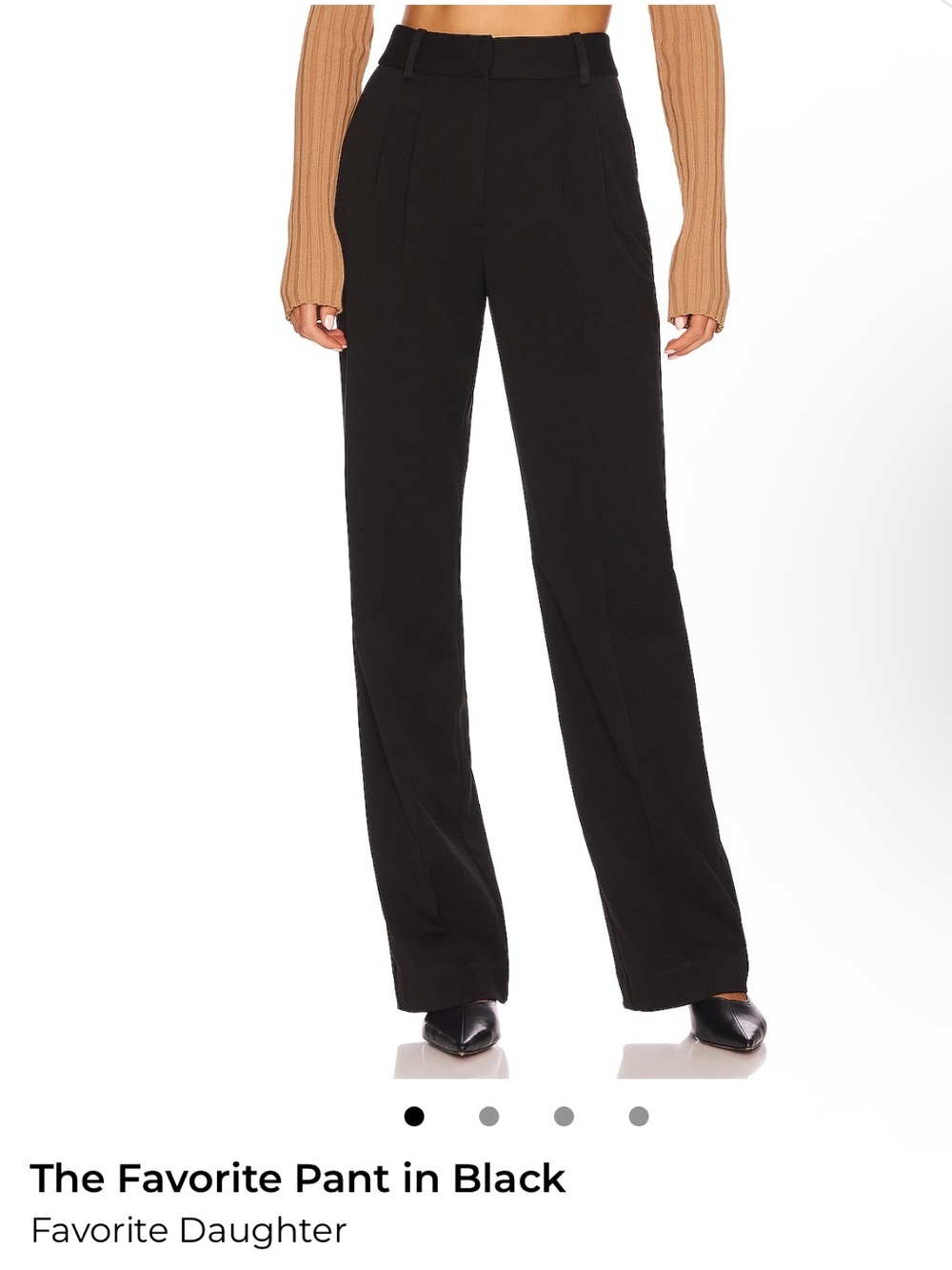Favorite Daughter The Favorite Pant (High-Waist Black Pleated Pants)